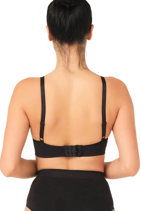 Hook-and-loop Nursing Bra