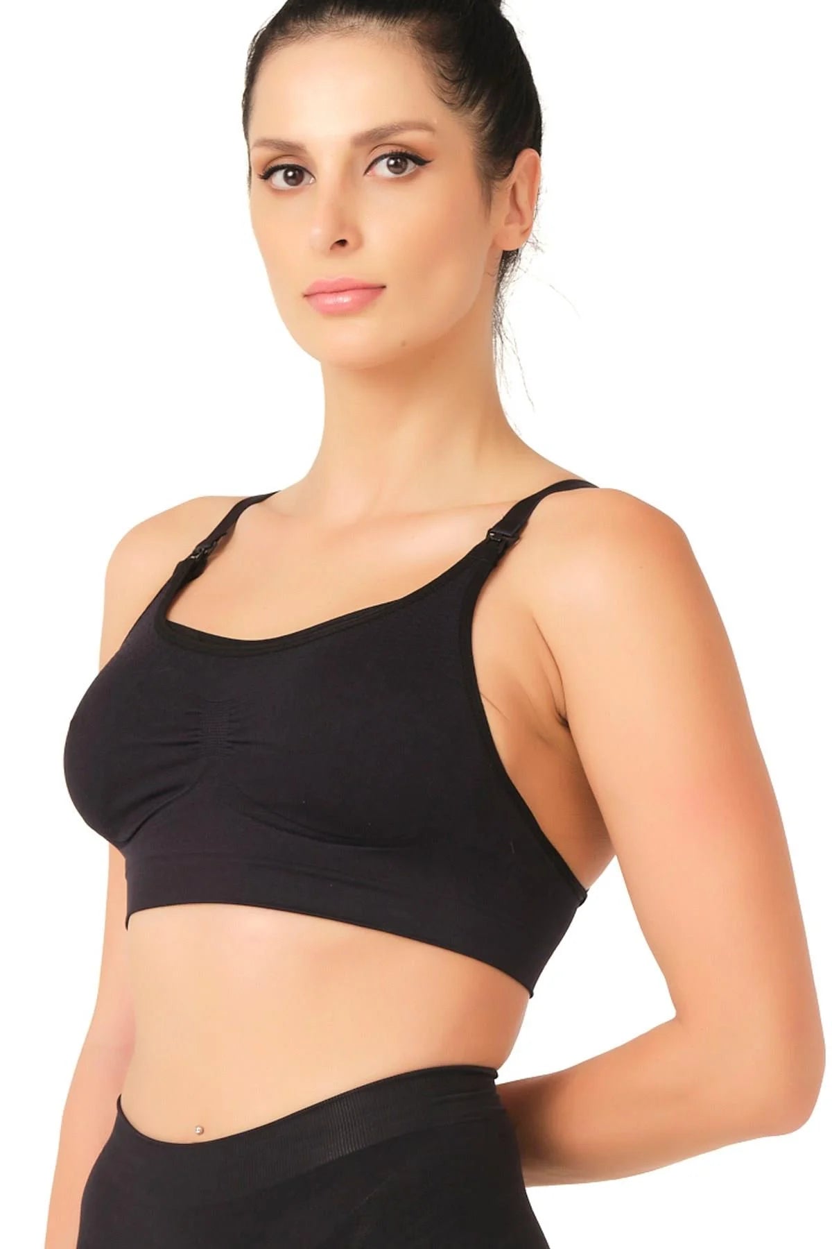 Hook-and-loop Nursing Bra