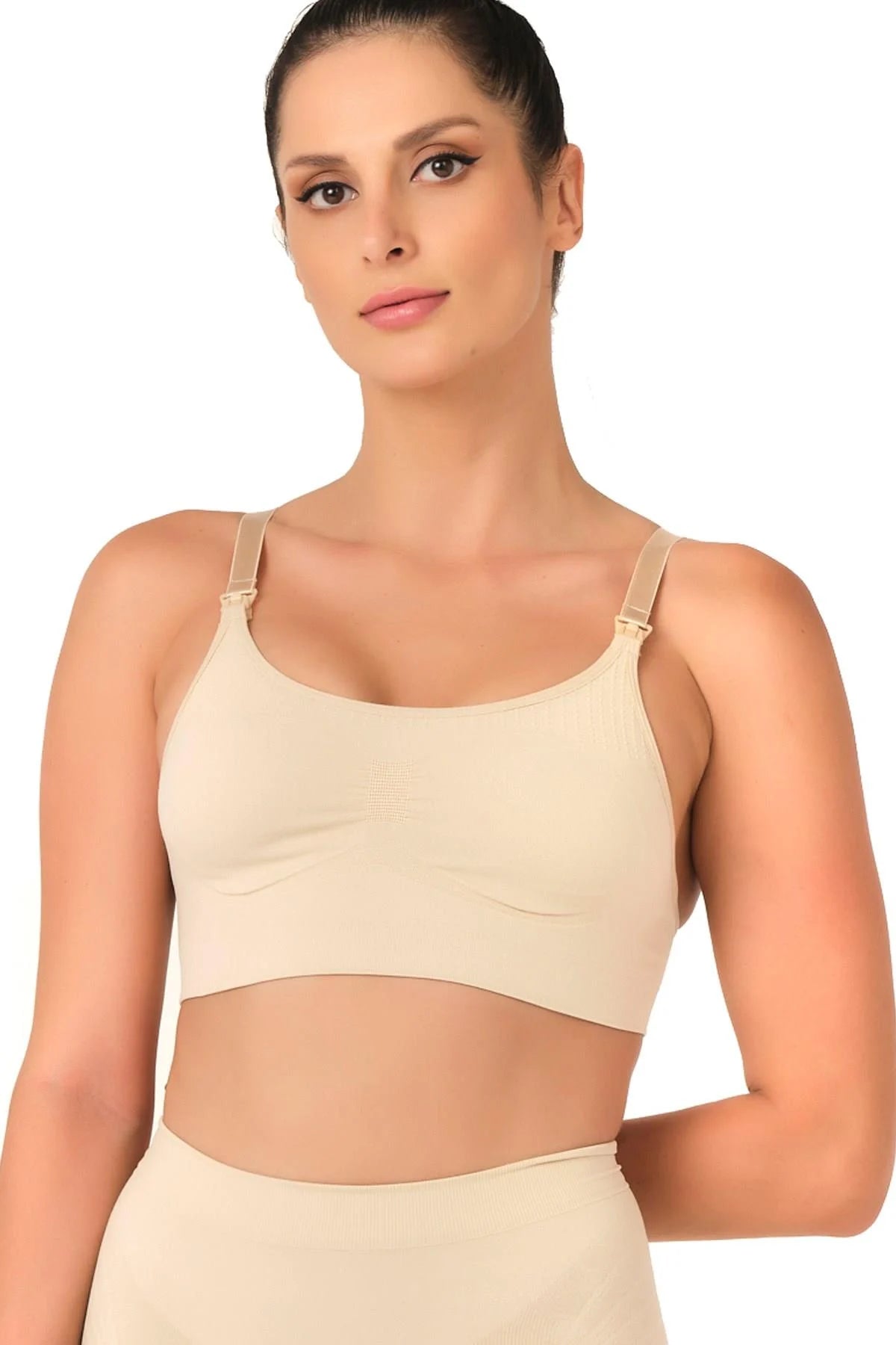 Hook-and-loop Nursing Bra